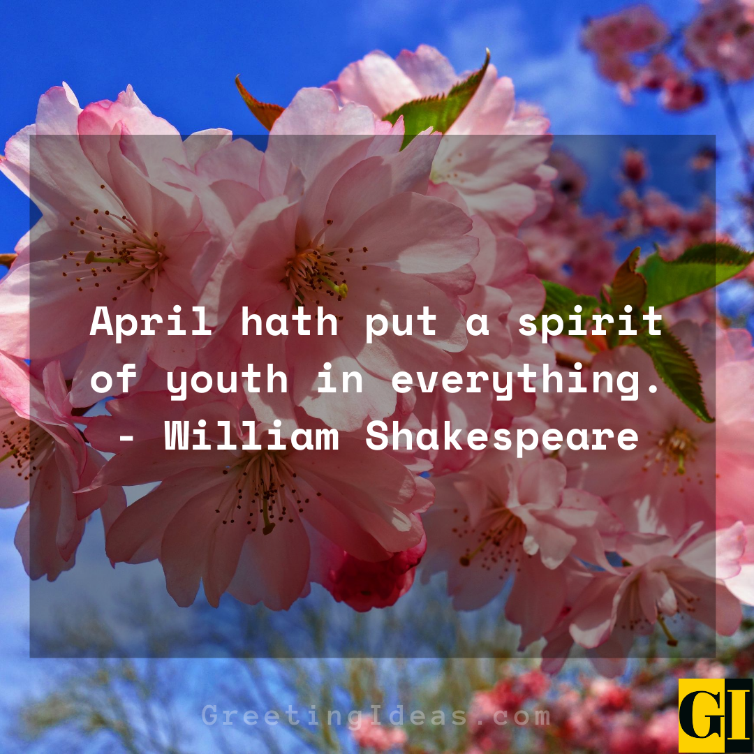 20 Happy and Welcome April Quotes and Sayings 3