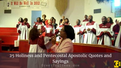 25 Holy Pentecostal Apostolic Quotes And Sayings