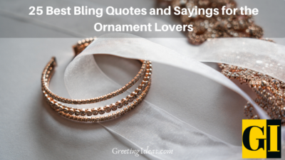 25 Best Bling Quotes and Sayings for the Ornament Lovers