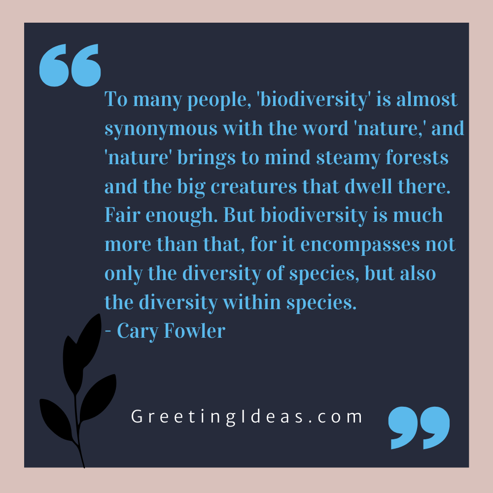 Famous Quotes About Biodiversity Protection and Conservation