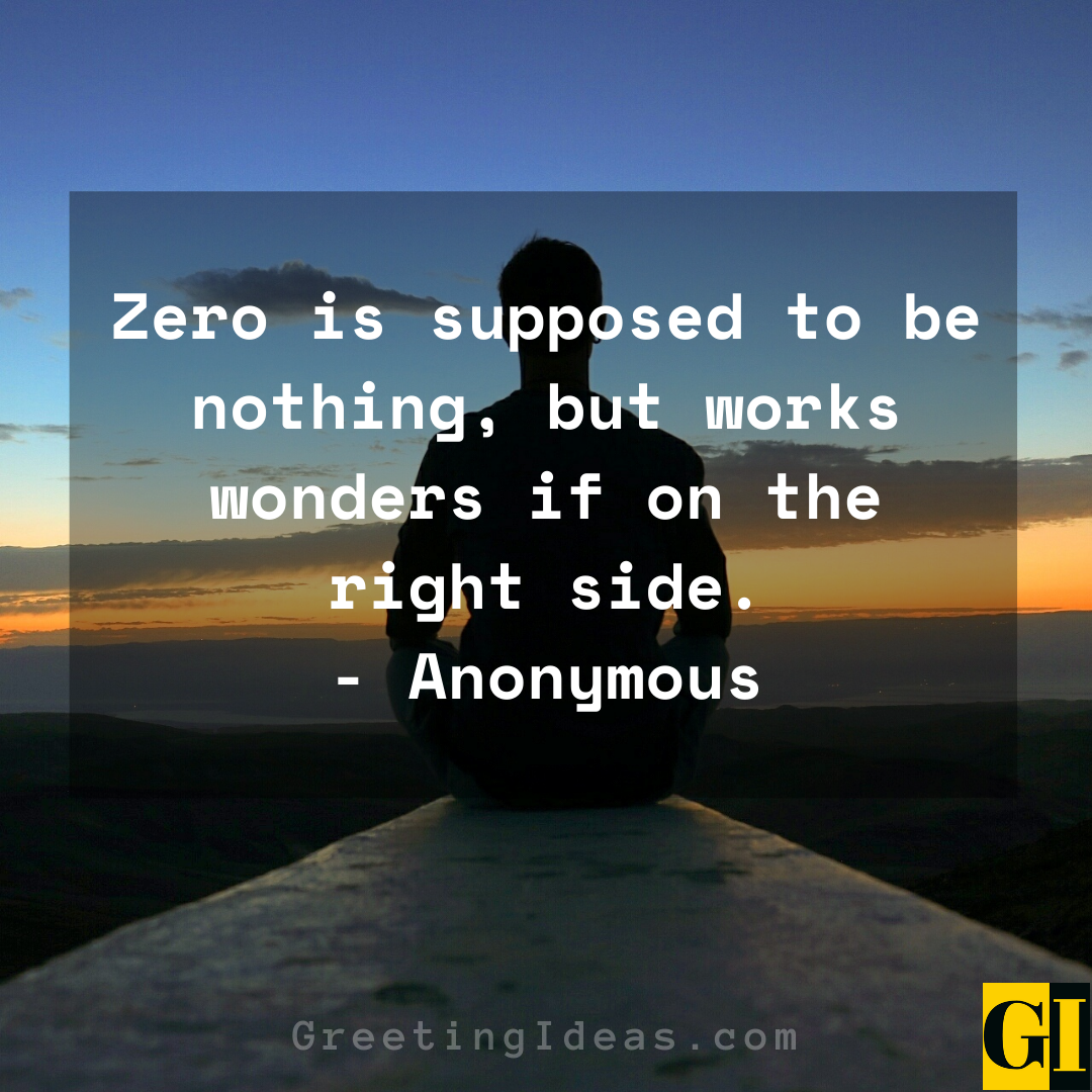 30 Best Zero Quotes, Sayings and Images on Self Worth