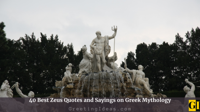 40 Best Zeus Quotes Sayings On Greek Mythology