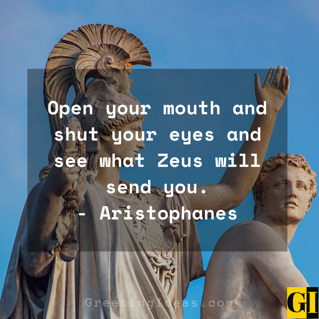 Famous Greek God Zeus Quotes and Sayings on Greek Mythology