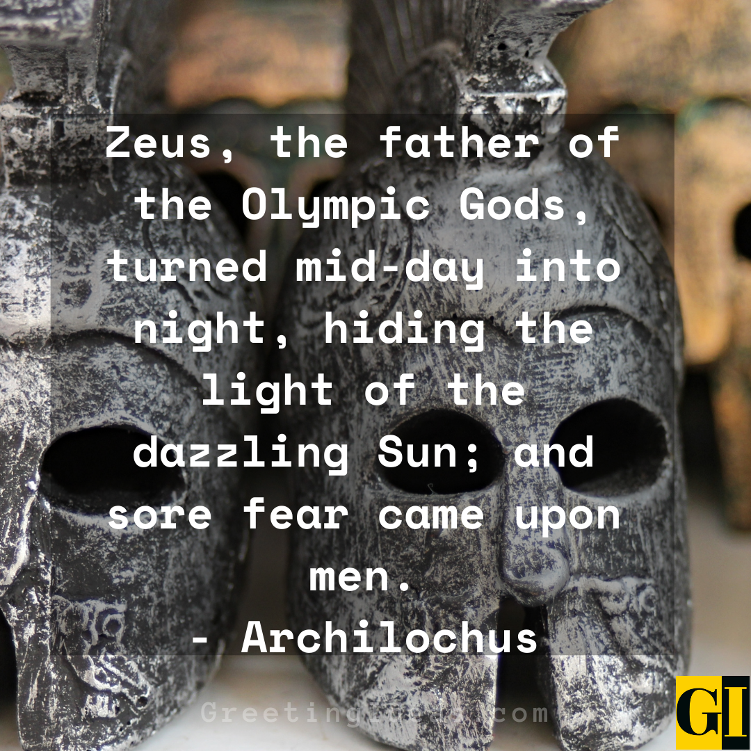 Famous Greek God Zeus Quotes and Sayings on Greek Mythology