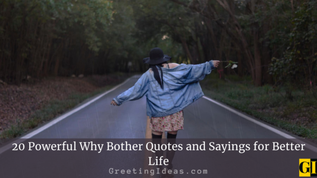20 Powerful Why Bother Quotes and Sayings for Better Life