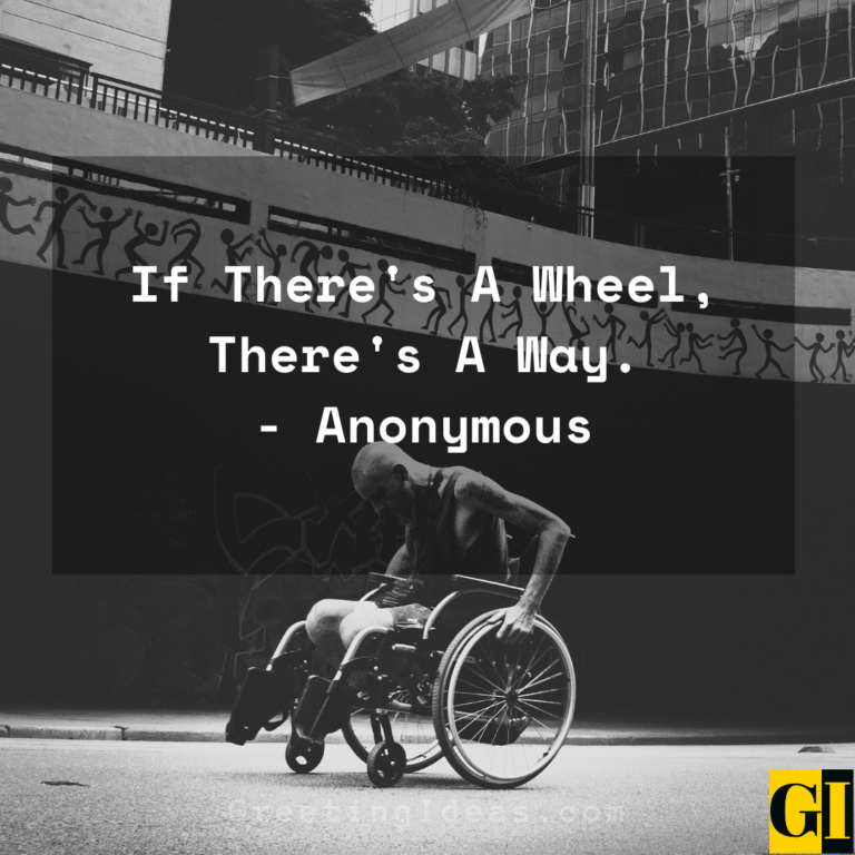 20 Positive and Inspirational Wheelchair Quotes and Sayings