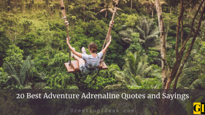 20 Best Adventure Adrenaline Quotes And Sayings
