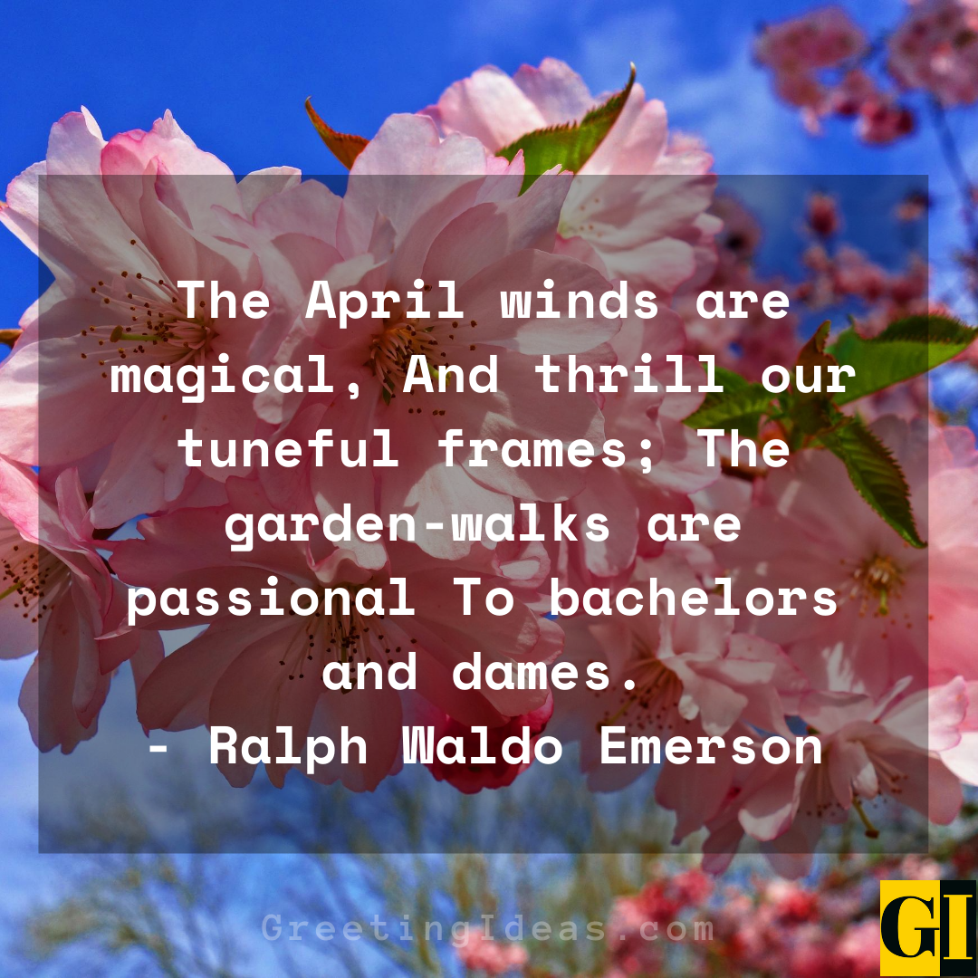 20 Happy and Welcome April Quotes and Sayings