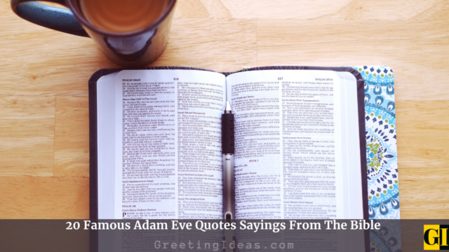 20 Famous Adam Eve Quotes Sayings From The Bible