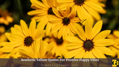 Aesthetic Yellow Quotes For Positive Happy Vibes