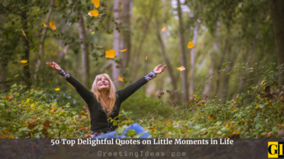 50 Top Delightful Quotes on Little Moments in Life
