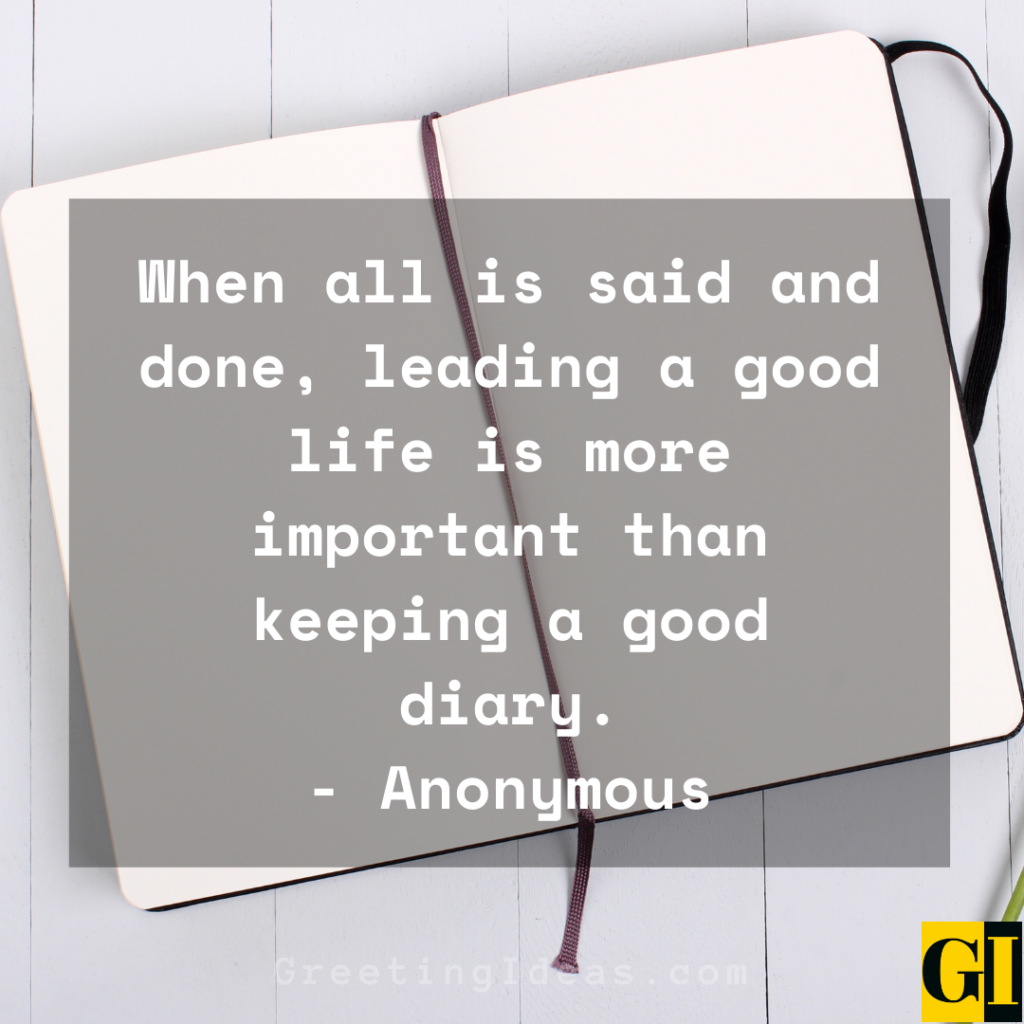 30 Popular Personal and Dear Diary Quotes and Sayings