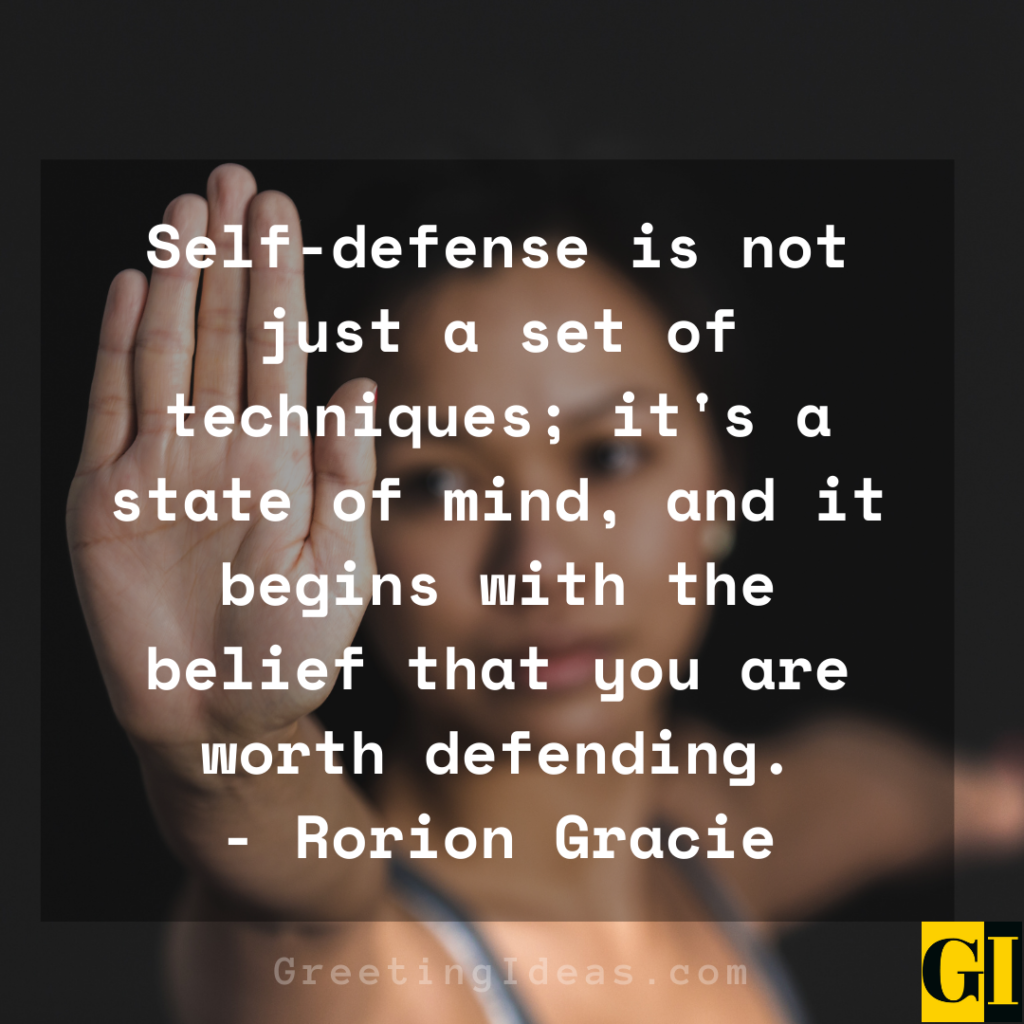 speech on self defense
