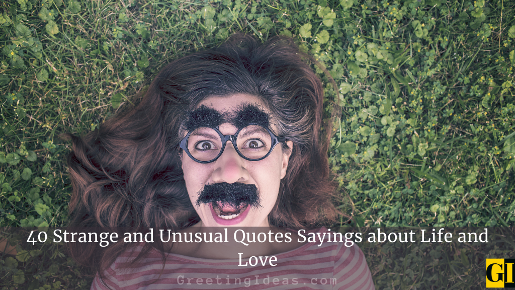 40 Strange and Unusual Quotes Sayings about Life and Love