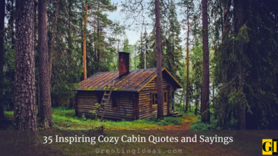 35 Inspiring Cozy Cabin Quotes and Sayings