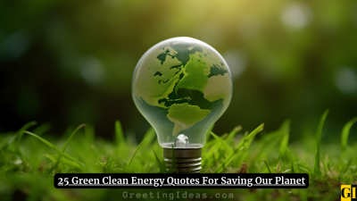 25 Green Clean Energy Quotes For Saving Our Planet