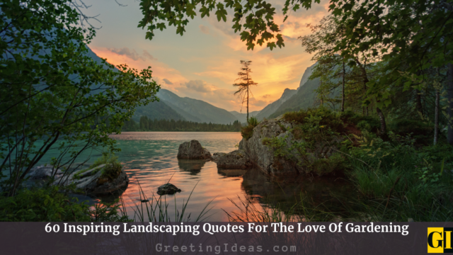 60 Inspiring Landscaping Quotes For Creative Gardening