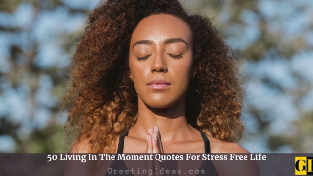 50 Living In The Moment Quotes For Stress Free Life