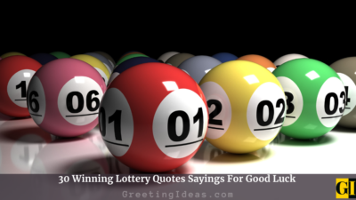 30 Winning Lottery Quotes Sayings For Good Luck