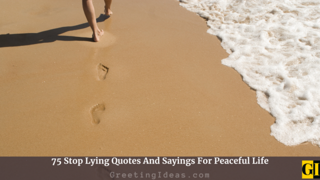 75 Stop Lying Quotes And Sayings For Peaceful Life