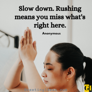 50 Stop Rushing Quotes In Life And Unwind
