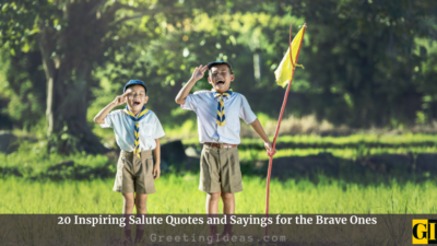 20 Inspiring Salute Quotes and Sayings for the Brave Ones