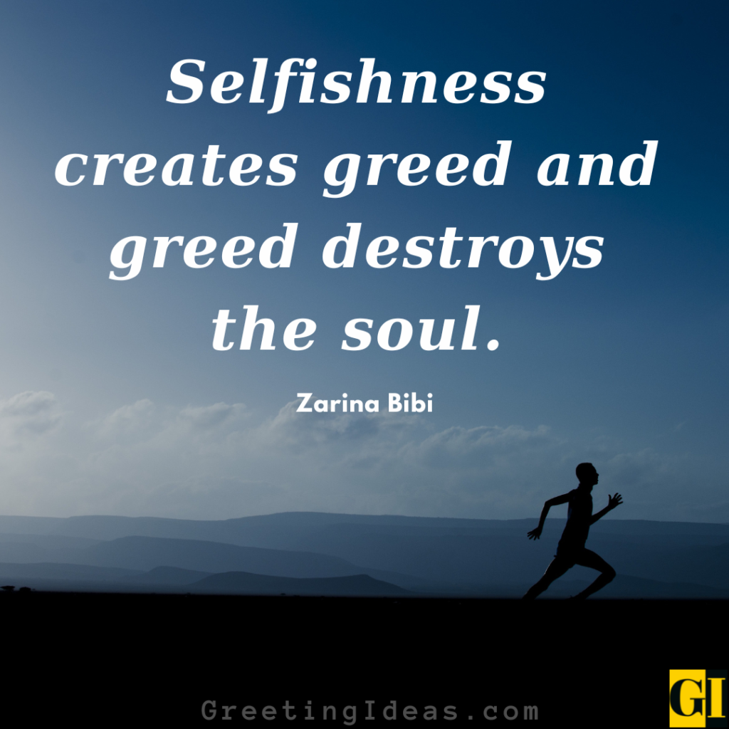 greed and selfishness essay