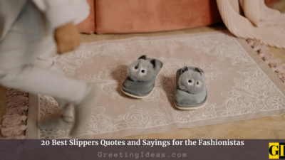 20 Best Slippers Quotes and Sayings for the Fashionistas