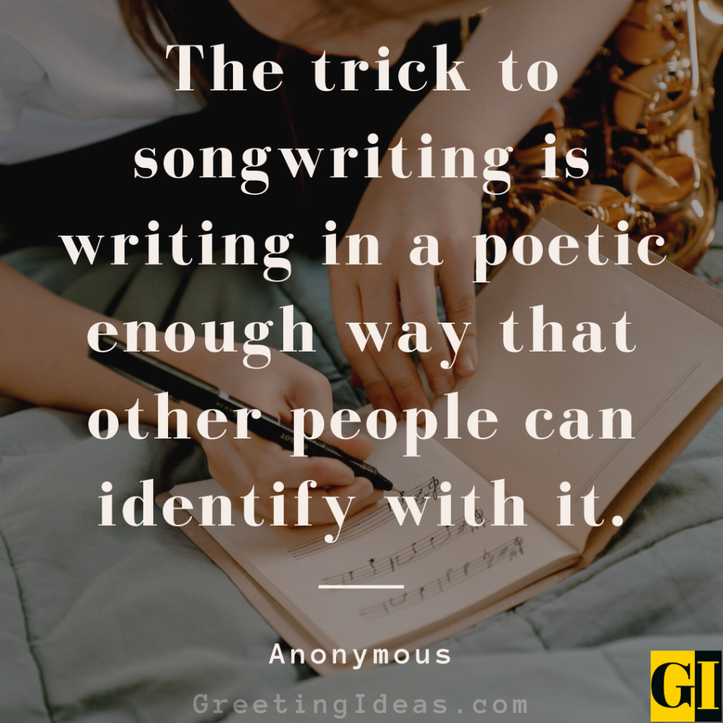 Songwriting Quotes Images Greeting Ideas 2