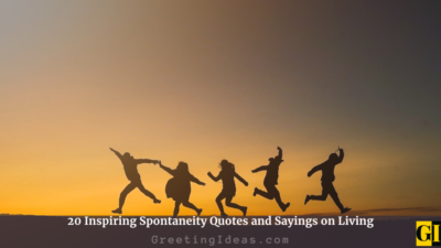 20 Inspiring Spontaneity Quotes and Sayings on Living