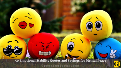 50 Emotional Stability Quotes and Sayings for Mental Peace