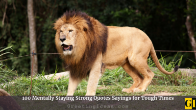 100 Mentally Staying Strong Quotes Sayings for Tough Times