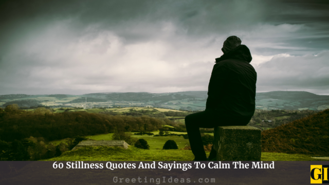 60 Stillness Quotes And Sayings To Calm The Mind