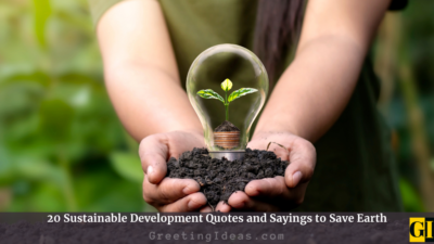 20 Sustainable Development Quotes and Sayings to Save Earth