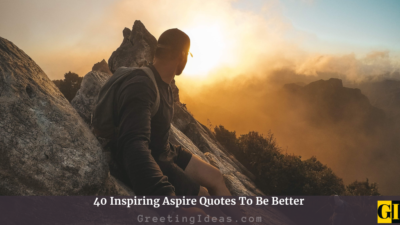 40 Inspiring Aspire Quotes To Be Better