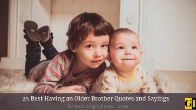 25 Best Having an Older Brother Quotes and Sayings