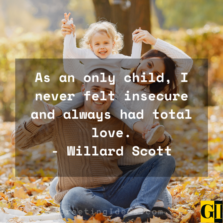 20 Positive and Sad Only Child Quotes and Sayings