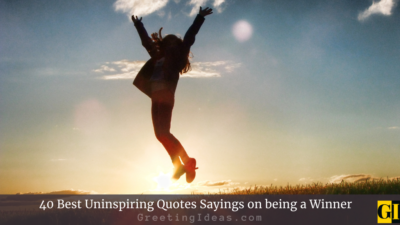40 Best Uninspiring Quotes Sayings on being a Winner