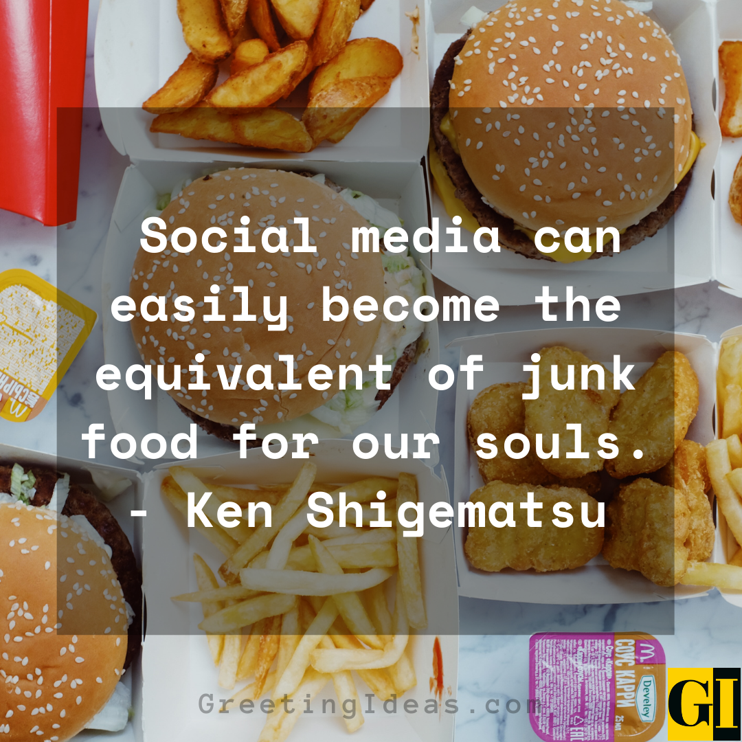 Junk Food Quotes Greeting Ideas 1