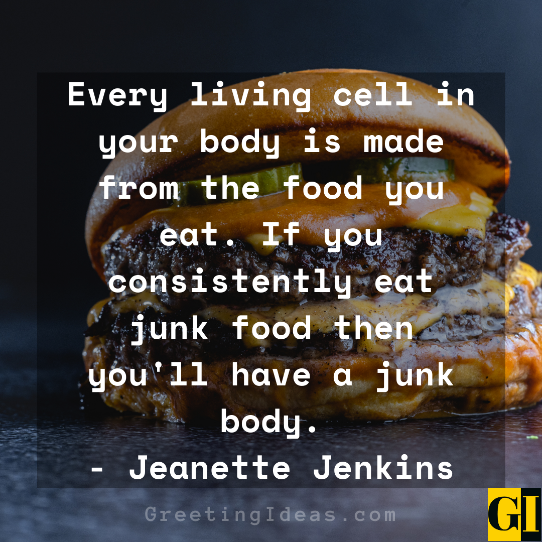 Junk Food Quotes Greeting Ideas 5