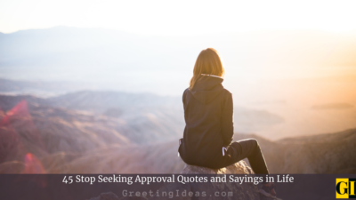 45 Stop Seeking Approval Quotes And Sayings in Life