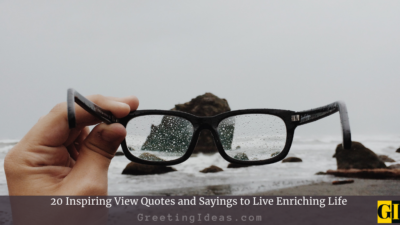 20 Inspiring View Quotes and Sayings to Live Enriching Life