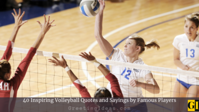 40 Inspiring Volleyball Quotes Sayings by Famous Players