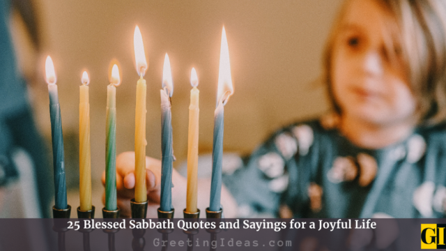 25 Blessed Sabbath Quotes and Sayings for a Joyful Life