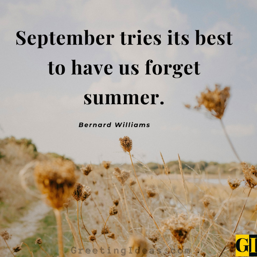 Hello September quote image expressing fresh beginnings, hope, and gentle seasonal transition under open skies.