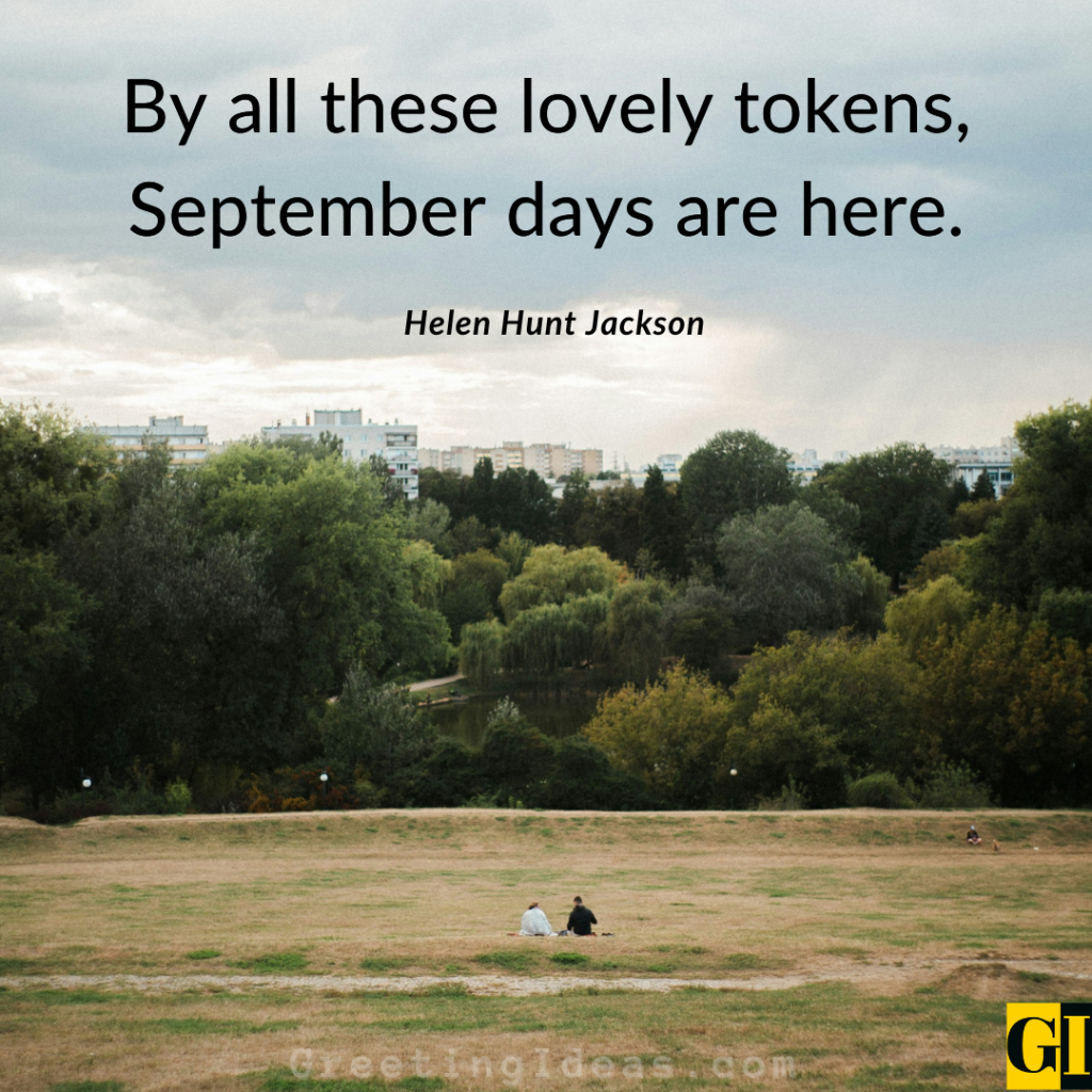 September quote image capturing autumn evenings, gentle warmth, and seasonal nostalgia at sunset.