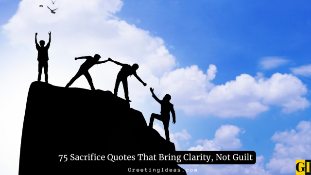 75 Sacrifice Quotes That Bring Clarity, Not Guilt