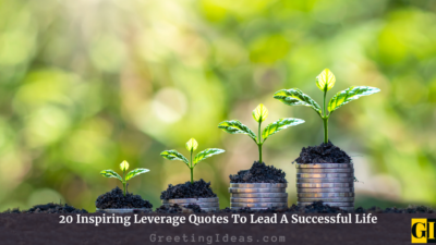 20 Inspiring Leverage Quotes To Lead A Successful Life