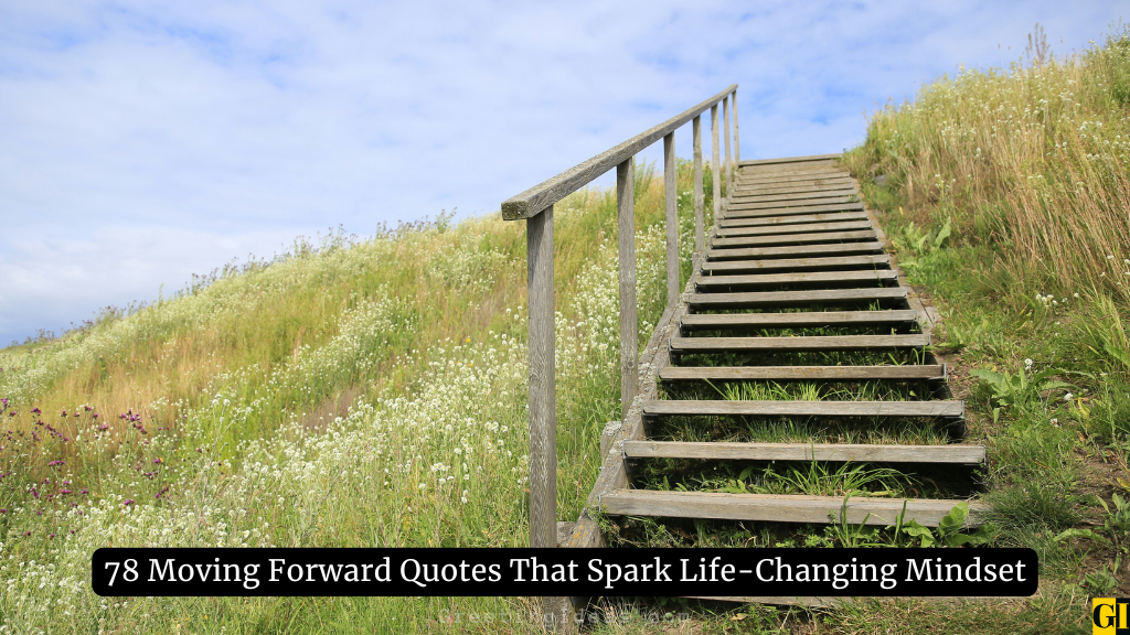 Wooden stairs rising through a grassy field under blue sky, symbolizing growth, resilience, and moving forward mindset.