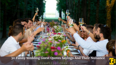 30 Funny Wedding Guest Quotes Sayings And Their Nuisance
